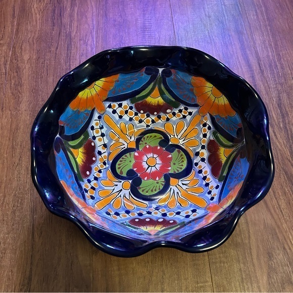 Other - Handcrafted Multicolor Ceramic Bowl Talavera Spanish serving dish beautiful